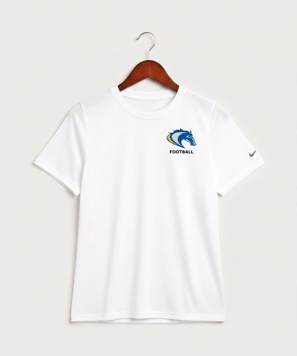 Riverside High School Football general - White Nike Youth Swoosh Sleeve rLegend Tee NKDX8787