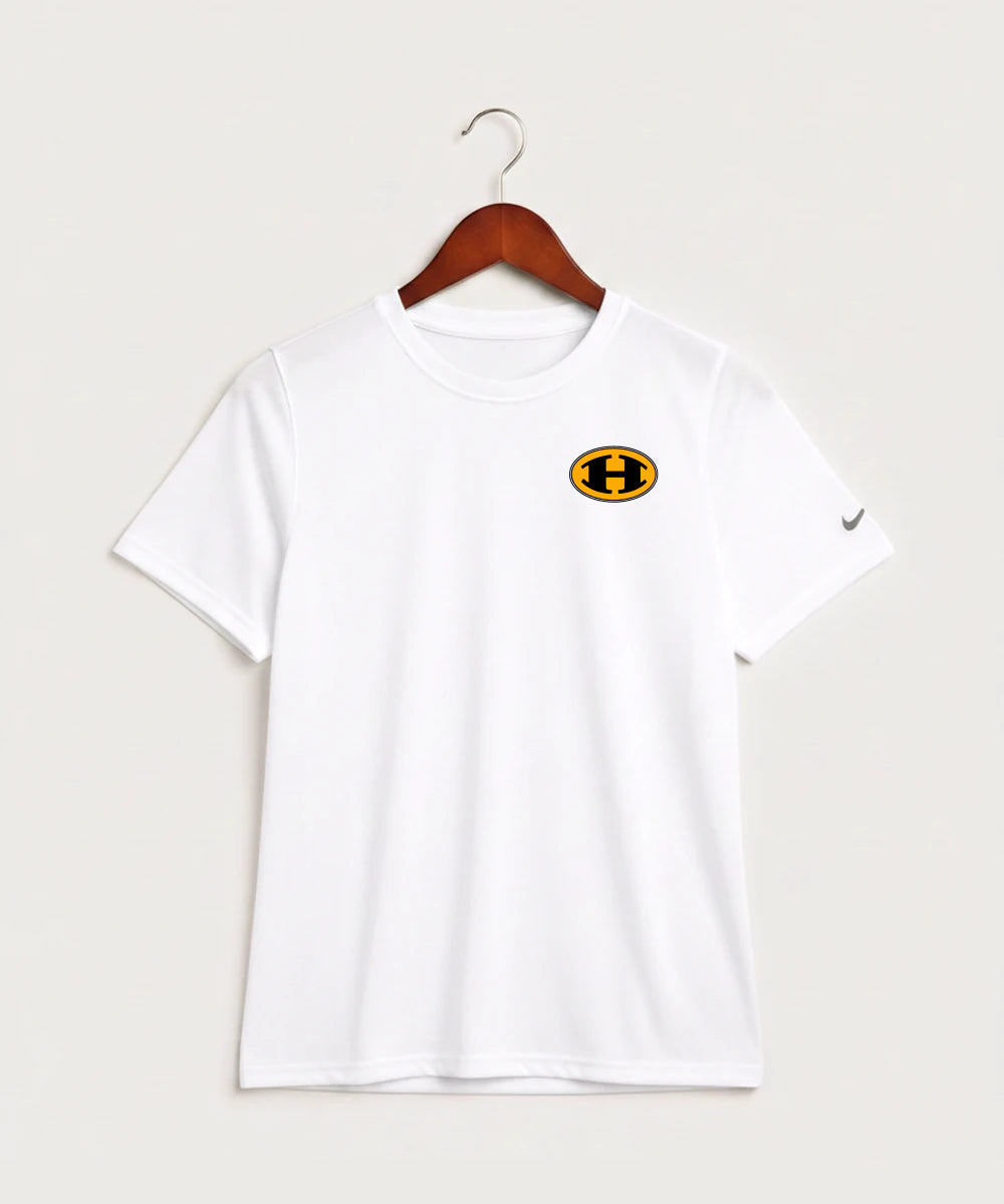 Hutchinson High School Football (Boys) - White Nike Youth Swoosh Sleeve rLegend Tee NKDX8787