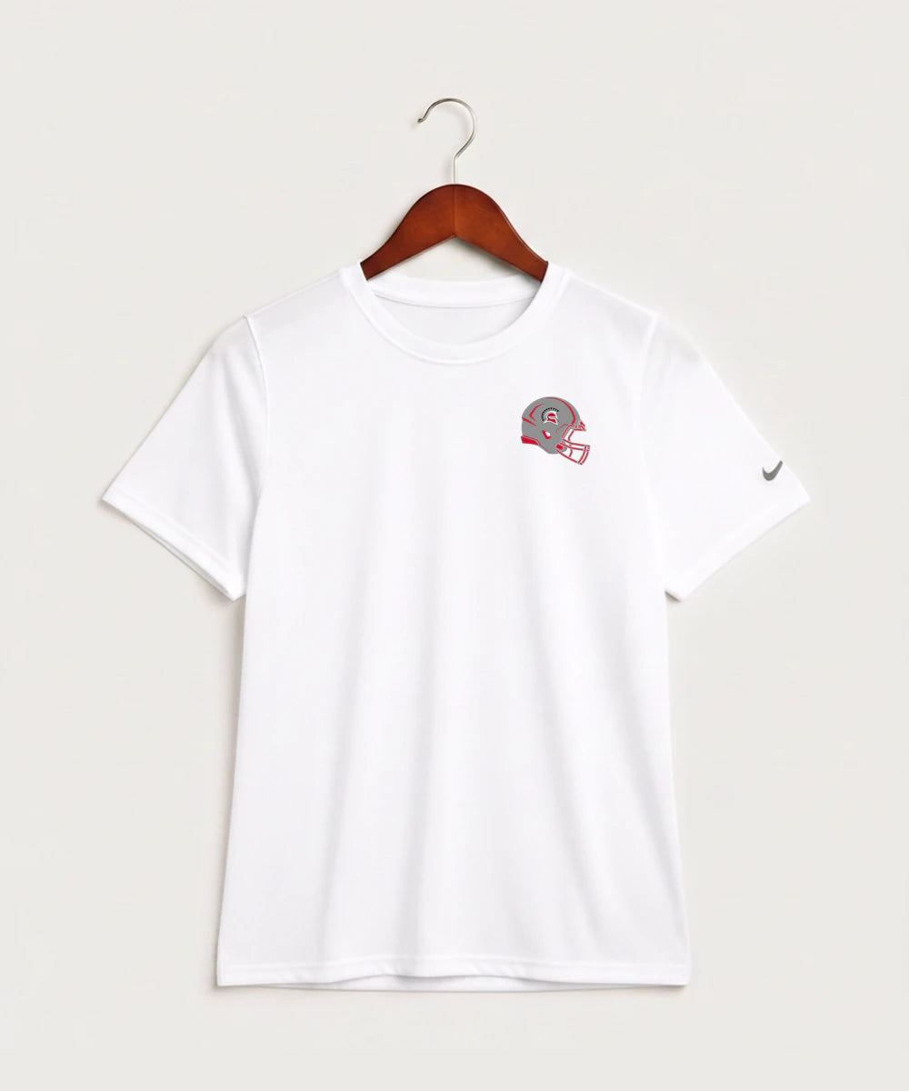 Hancock High School Football (Boys) - White Nike Youth Swoosh Sleeve rLegend Tee NKDX8787