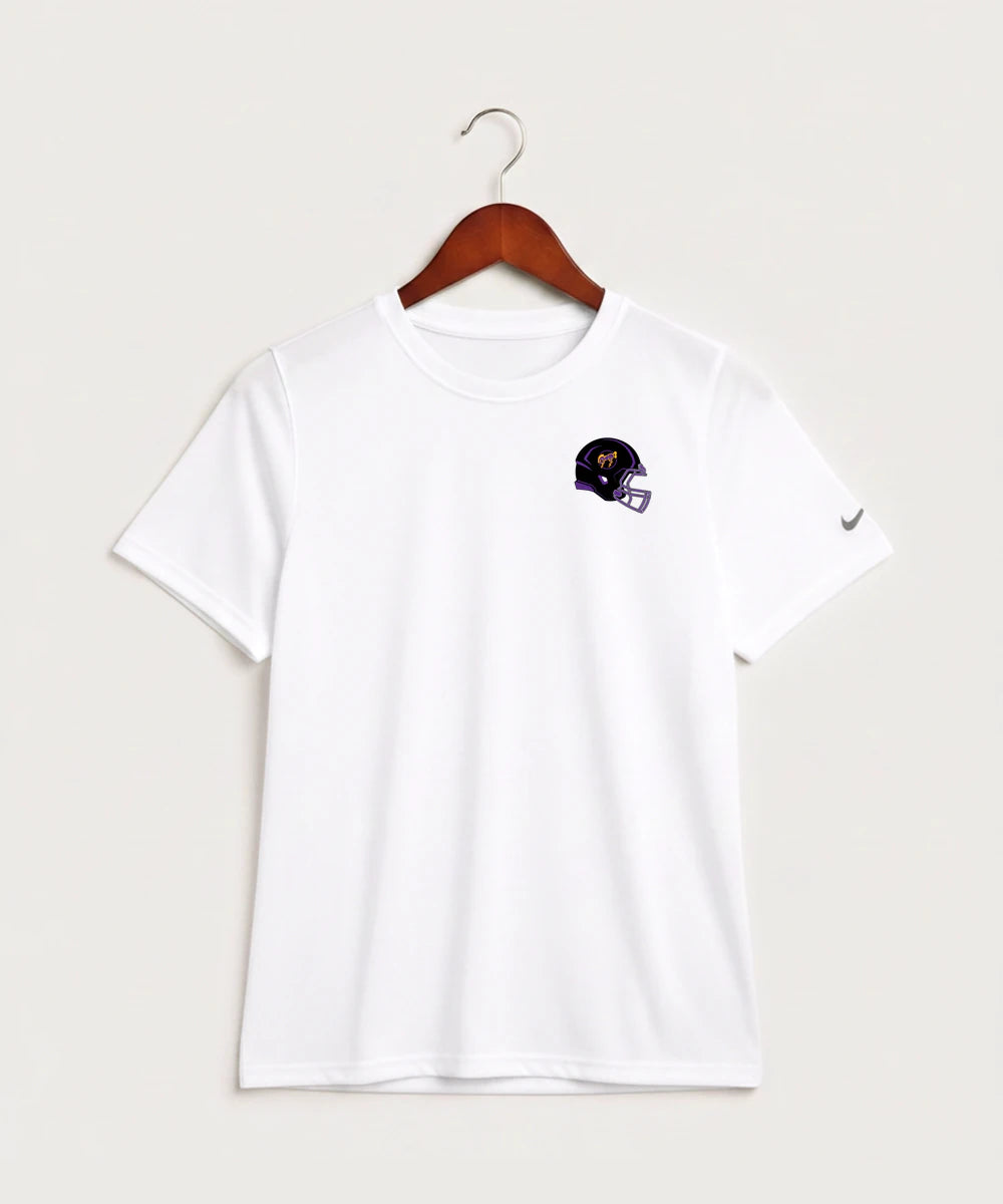 International Falls High School Football (Boys) - White Nike Youth Swoosh Sleeve rLegend Tee NKDX8787