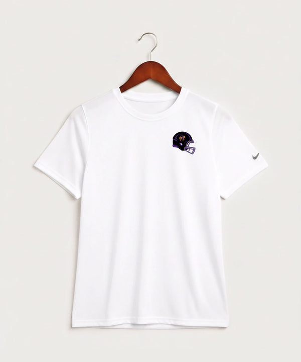 International Falls High School Football (Boys) - White Nike Youth Swoosh Sleeve rLegend Tee NKDX8787