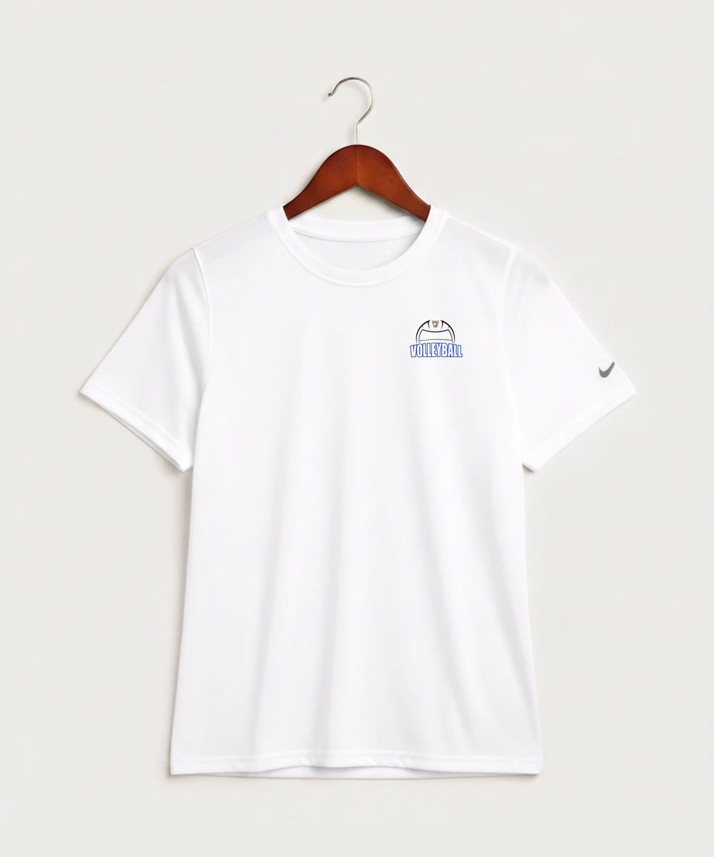 Windom Area High School Volleyball (Girls) - White Nike Youth Swoosh Sleeve rLegend Tee NKDX8787