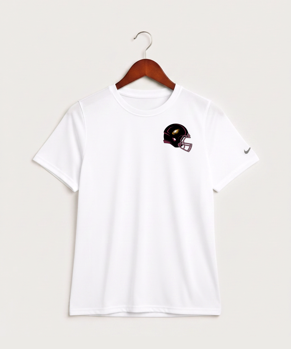 Dover-Eyota High School Football (Boys) - White Nike Youth Swoosh Sleeve rLegend Tee NKDX8787