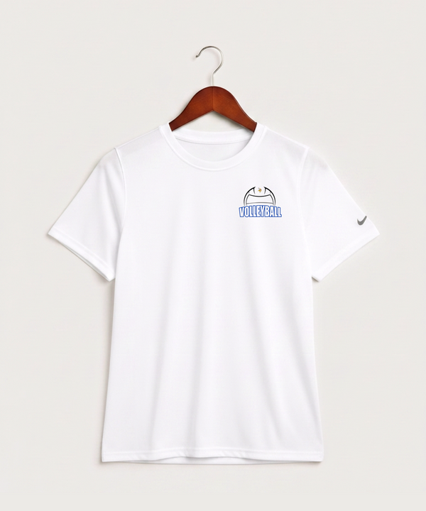 Hayfield High School Volleyball (Girls) - White Nike Youth Swoosh Sleeve rLegend Tee NKDX8787