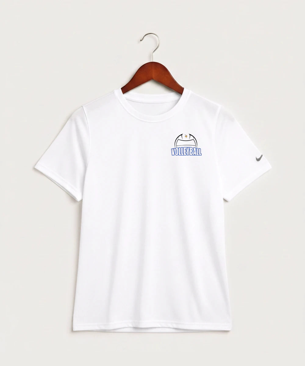 Hayfield High School Volleyball (Girls) - White Nike Youth Swoosh Sleeve rLegend Tee NKDX8787