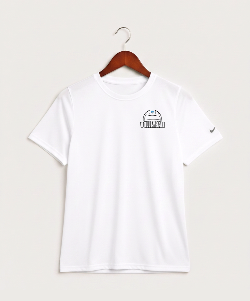 Janesville Waldorf Pemberton Volleyball (Girls) - White Nike Youth Swoosh Sleeve rLegend Tee NKDX8787