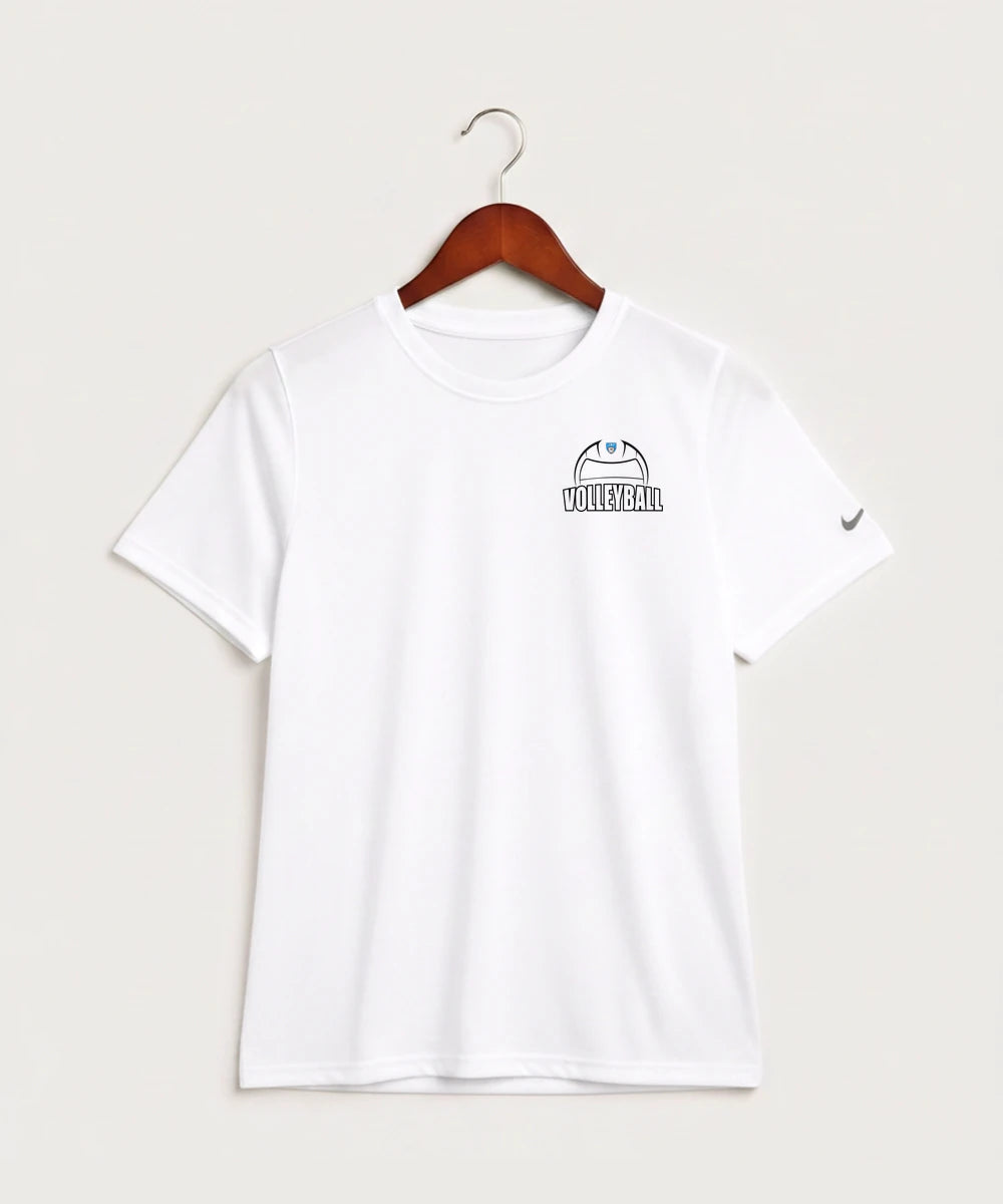 Janesville Waldorf Pemberton Volleyball (Girls) - White Nike Youth Swoosh Sleeve rLegend Tee NKDX8787