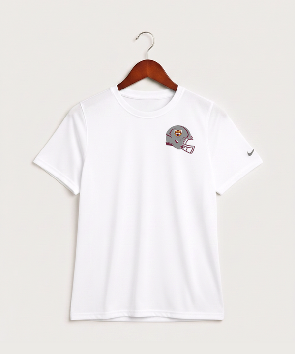 Stewartville High School Football (Boys) - White Nike Youth Swoosh Sleeve rLegend Tee NKDX8787
