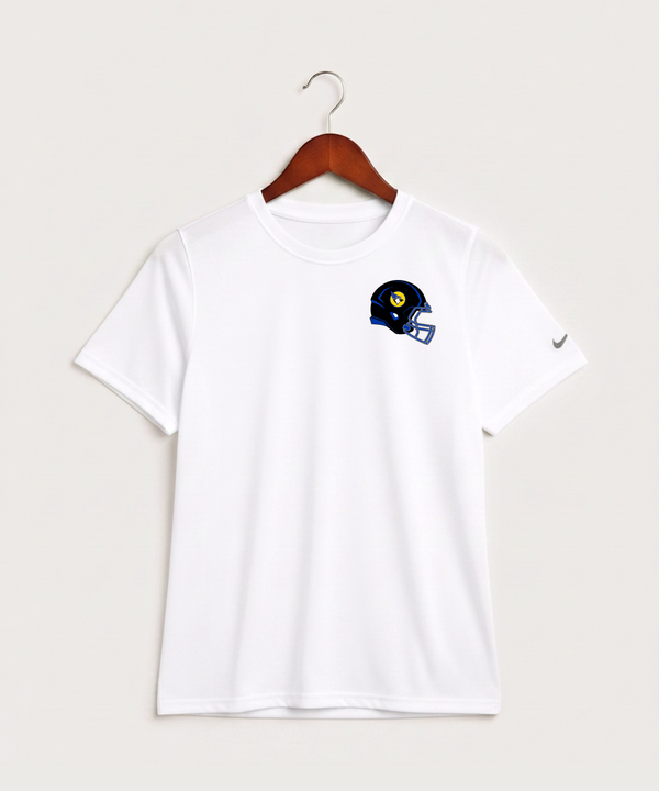 Waseca High School Football (Boys) - White Nike Youth Swoosh Sleeve rLegend Tee NKDX8787