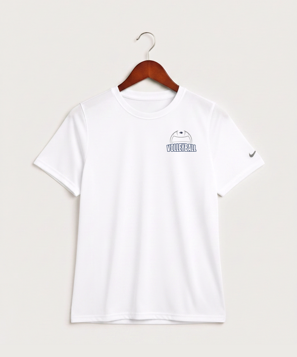 Zumbrota Mazeppa High School Volleyball (Girls) - White Nike Youth Swoosh Sleeve rLegend Tee NKDX8787
