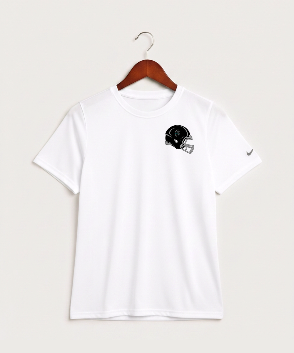 Alden-Conger-Glenville Emmons High School Football (Boys) - White Nike Youth Swoosh Sleeve rLegend Tee NKDX8787