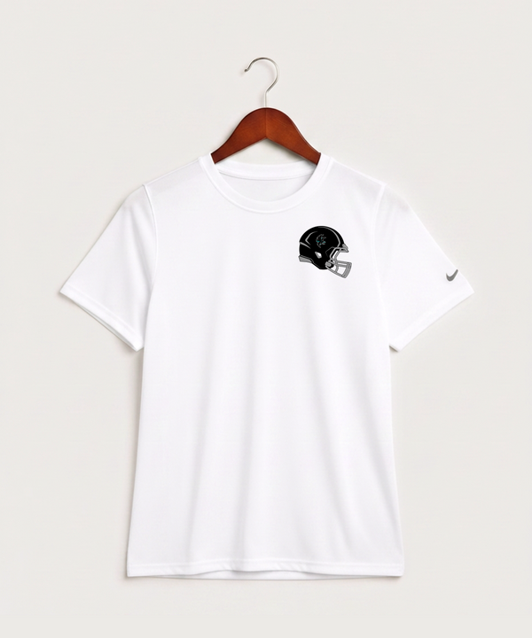 Alden-Conger-Glenville Emmons High School Football (Boys) - White Nike Youth Swoosh Sleeve rLegend Tee NKDX8787