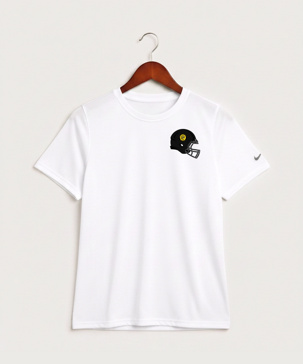 New London Spicer High School Football (Boys) - White Nike Youth Swoosh Sleeve rLegend Tee NKDX8787