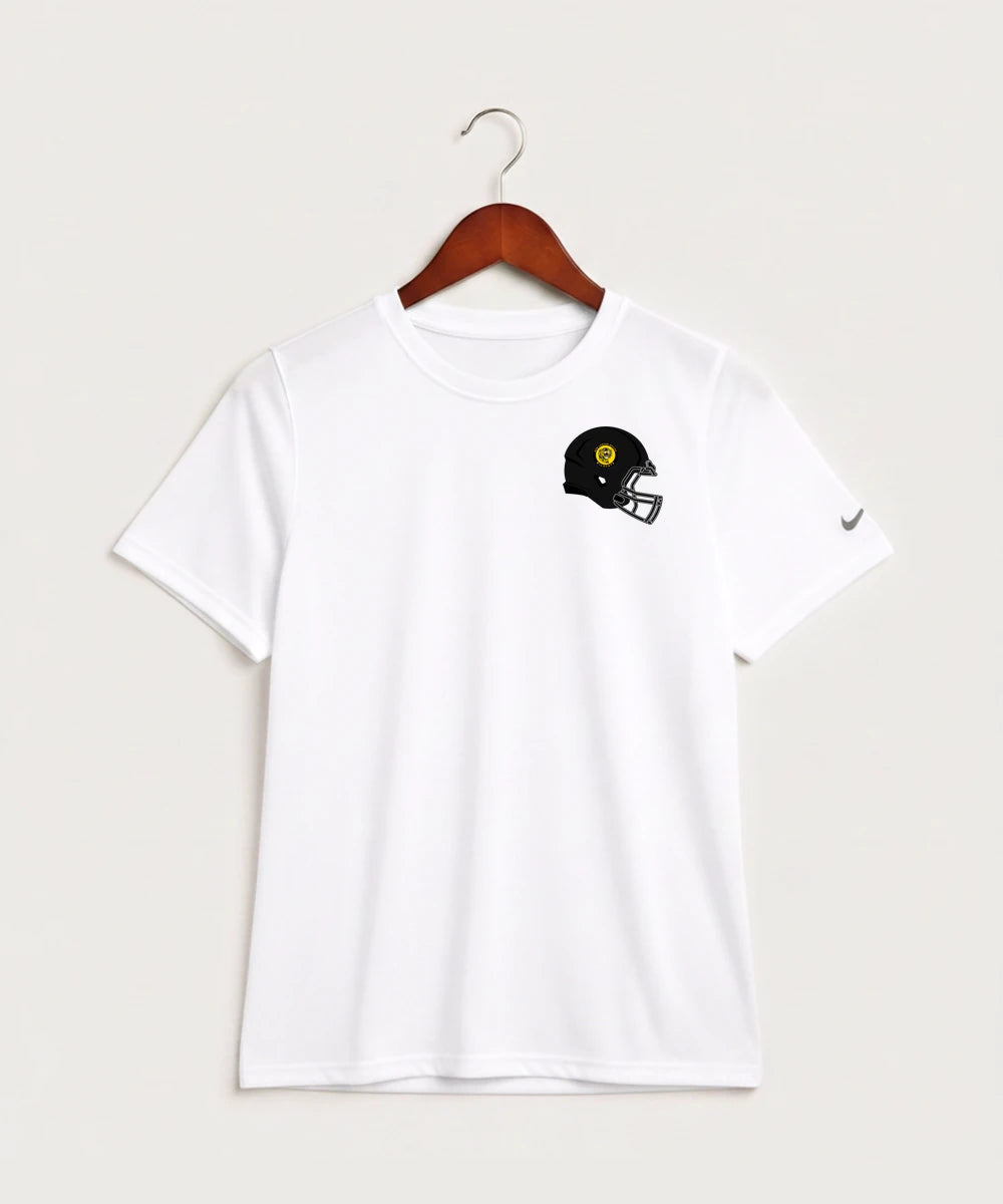 New London Spicer High School Football (Boys) - White Nike Youth Swoosh Sleeve rLegend Tee NKDX8787