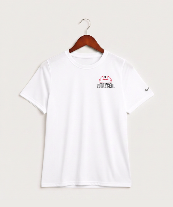 Tracy-Milroy-Balaton High School Volleyball (Girls) - White Nike Youth Swoosh Sleeve rLegend Tee NKDX8787