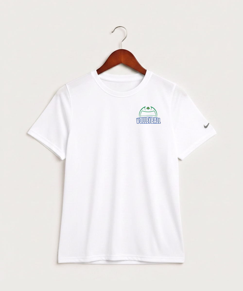 Rosemount High School Volleyball (Girls) - White Nike Youth Swoosh Sleeve rLegend Tee NKDX8787