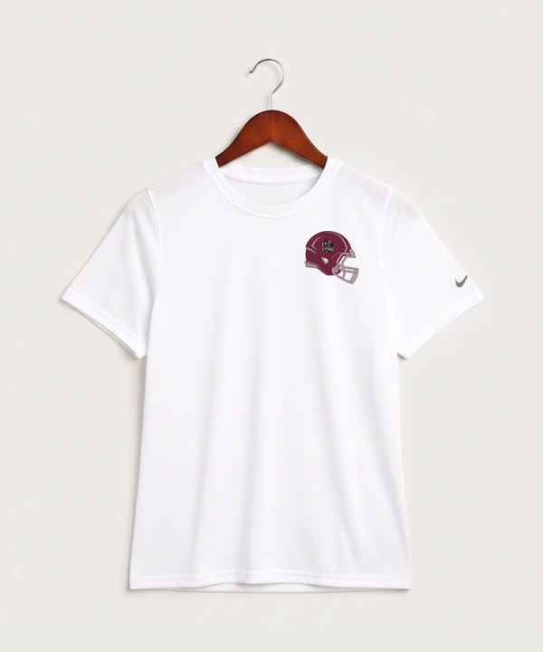 Yellow Medicine East High School Football (Boys) - White Nike Youth Swoosh Sleeve rLegend Tee NKDX8787