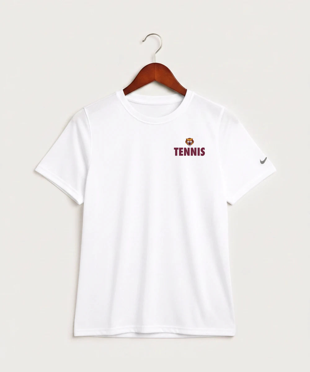 Stewartville High School Tennis (Coed) - White Nike Youth Swoosh Sleeve rLegend Tee NKDX8787