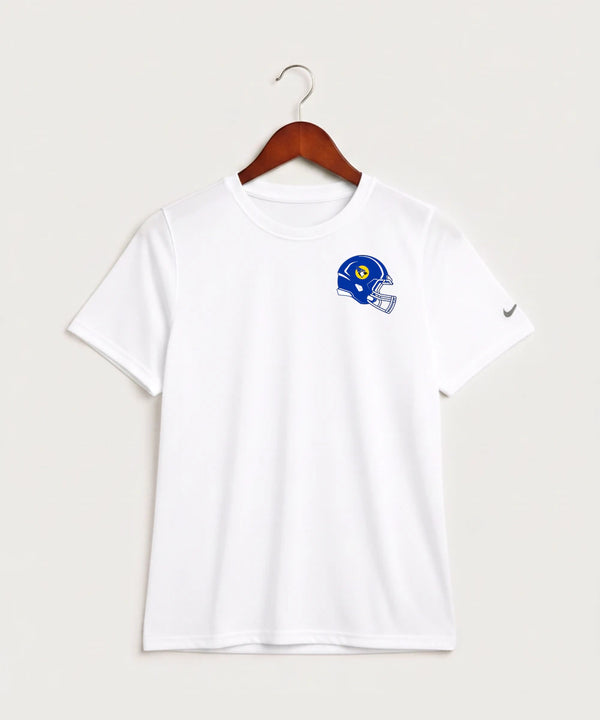 Waseca High School Football (Boys) - White Nike Youth Swoosh Sleeve rLegend Tee NKDX8787