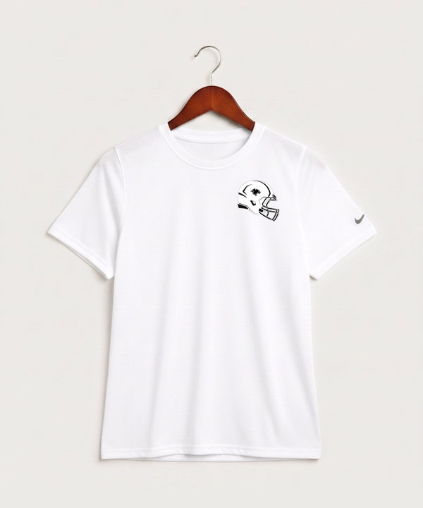 Nrheg Panthers High School Football (Boys) - White Nike Youth Swoosh Sleeve rLegend Tee NKDX8787