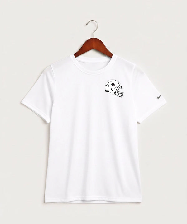 Nrheg Panthers High School Football (Boys) - White Nike Youth Swoosh Sleeve rLegend Tee NKDX8787