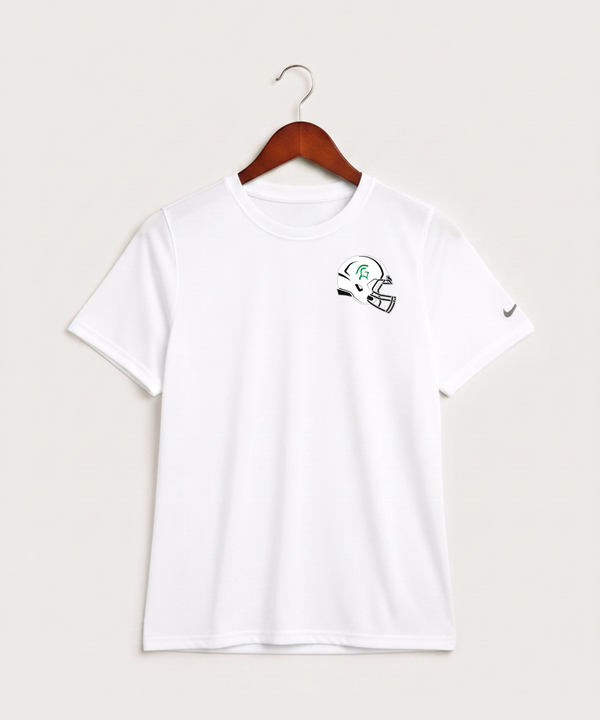 La Crescent High School Football (Boys) - White Nike Youth Swoosh Sleeve rLegend Tee NKDX8787