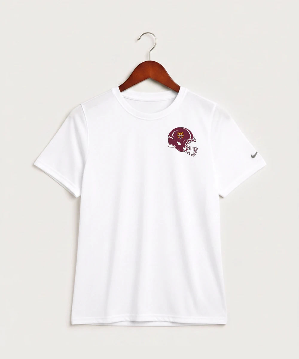 Stewartville High School Football (Boys) - White Nike Youth Swoosh Sleeve rLegend Tee NKDX8787