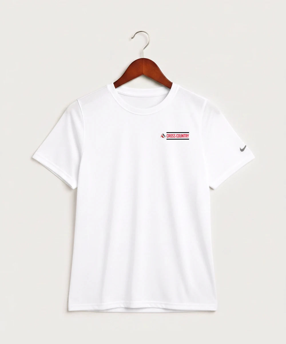 John Marshall High School Cross Country (Coed) - White Nike Youth Swoosh Sleeve rLegend Tee NKDX8787