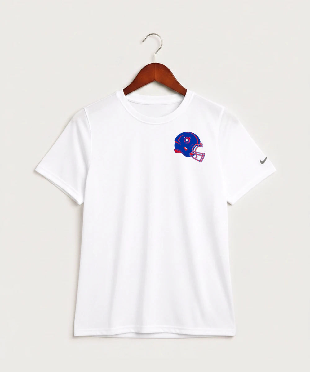 Bertha Hewitt High School Football (Boys) - White Nike Youth Swoosh Sleeve rLegend Tee NKDX8787