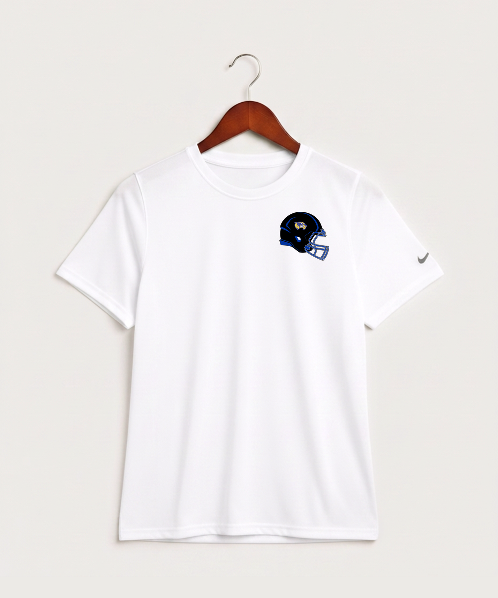 Wadena Deer Creek High School Football (Boys) - White Nike Youth Swoosh Sleeve rLegend Tee NKDX8787