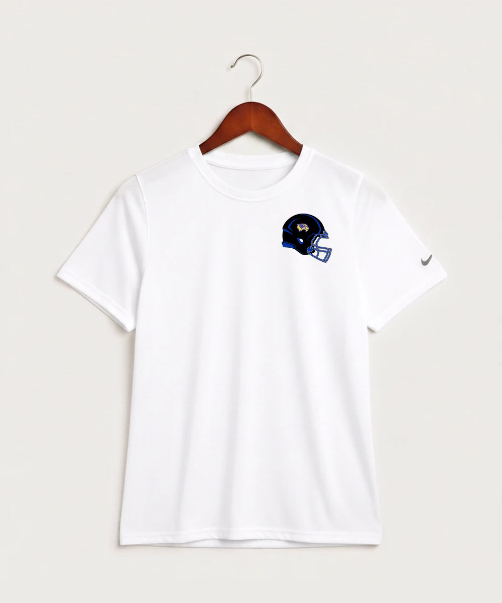 Wadena Deer Creek High School Football (Boys) - White Nike Youth Swoosh Sleeve rLegend Tee NKDX8787