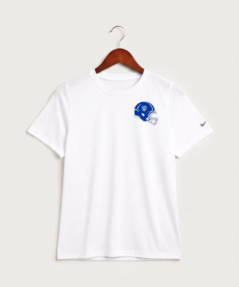 Janesville Waldorf Pemberton Football (Boys) - White Nike Youth Swoosh Sleeve rLegend Tee NKDX8787