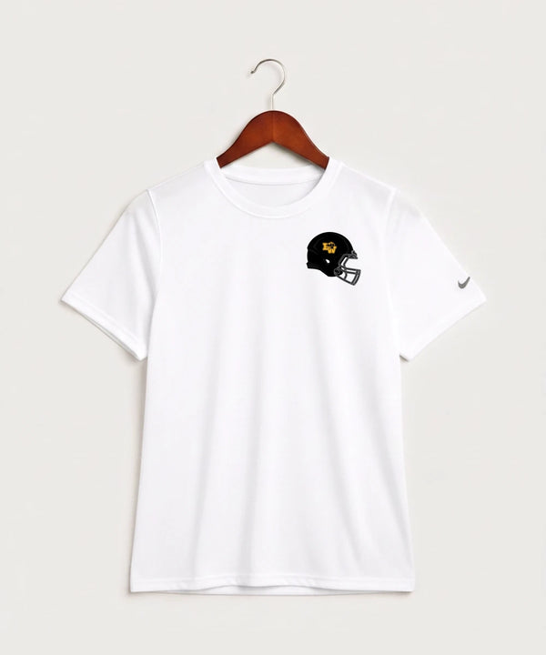 Le-Win Football - White Nike Youth Swoosh Sleeve rLegend Tee NKDX8787
