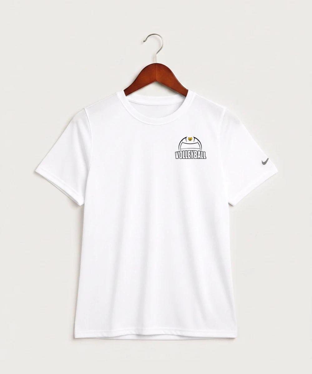 Byron High School Volleyball (Girls) - White Nike Youth Swoosh Sleeve rLegend Tee NKDX8787