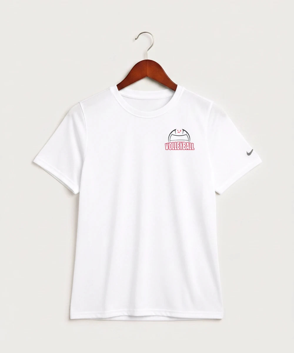 Wabasha Kellogg High School Volleyball (Girls) - White Nike Youth Swoosh Sleeve rLegend Tee NKDX8787