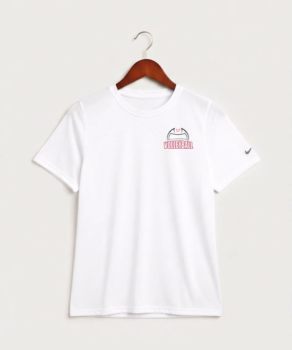 Wabasha Kellogg High School Volleyball (Girls) - White Nike Youth Swoosh Sleeve rLegend Tee NKDX8787