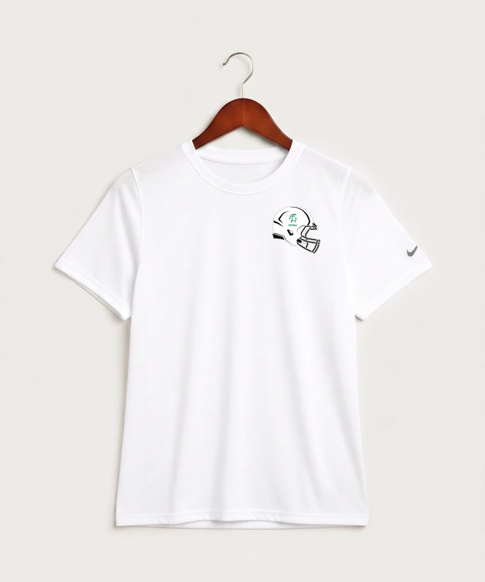 La Crescent-Hokah High School Football (Boys) - White Nike Youth Swoosh Sleeve rLegend Tee NKDX8787