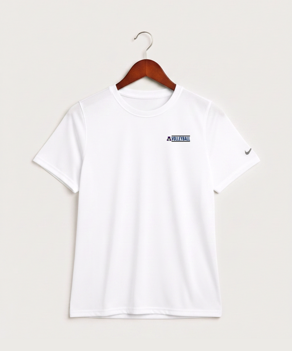 Albany High School Volleyball (Girls) - White Nike Youth Swoosh Sleeve rLegend Tee NKDX8787