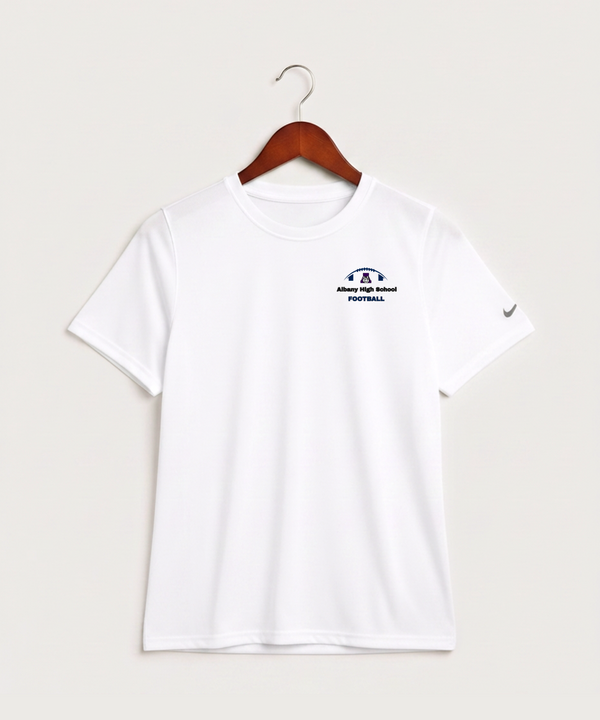 Albany High School Football (Boys) - White Nike Youth Swoosh Sleeve rLegend Tee NKDX8787