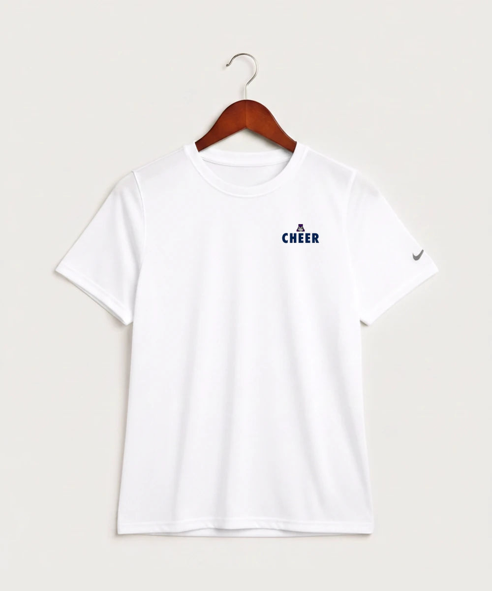 Albany High School Cheerleading - White Nike Youth Swoosh Sleeve rLegend Tee NKDX8787