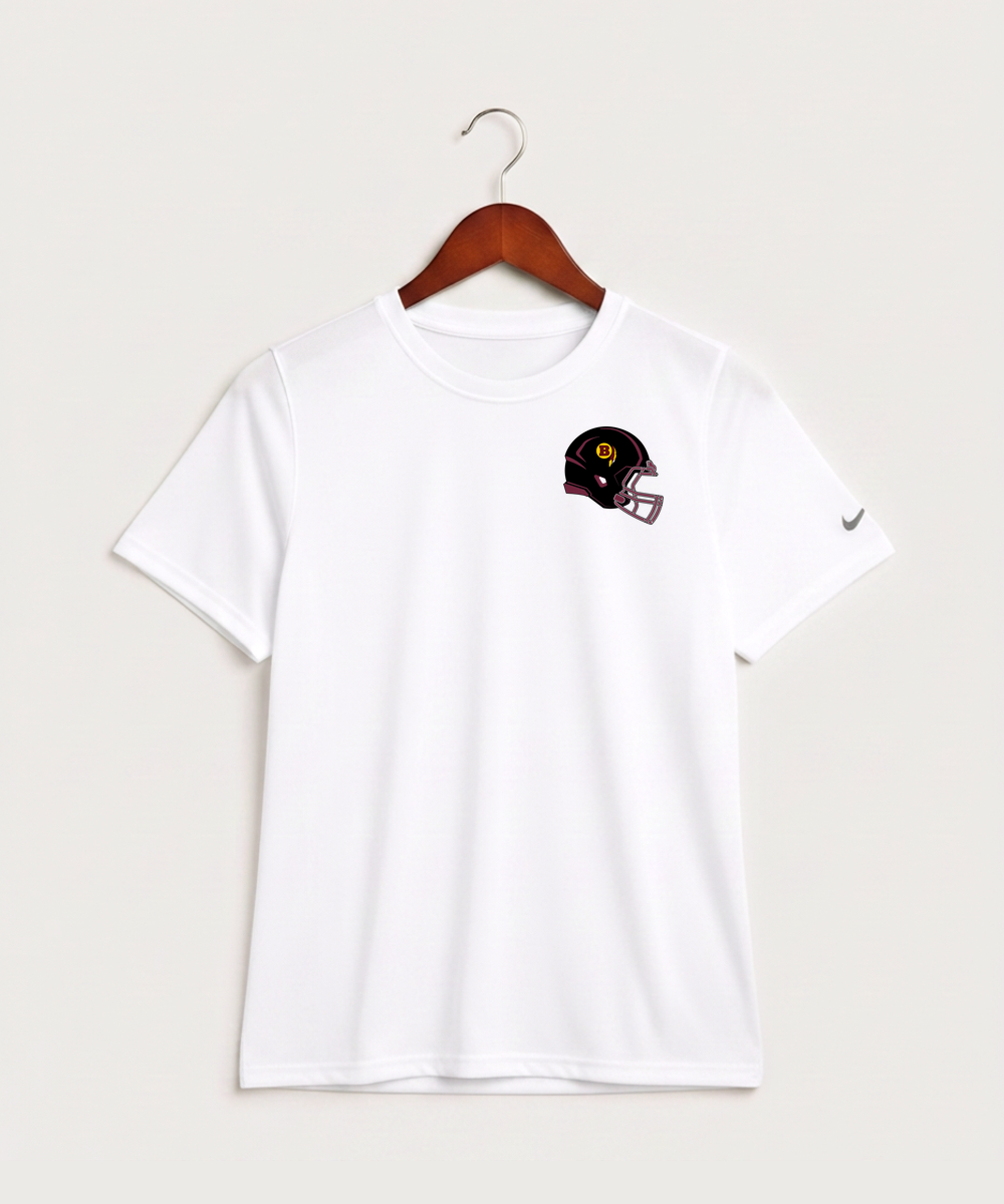 Benson High School Football (Boys) - White Nike Youth Swoosh Sleeve rLegend Tee NKDX8787