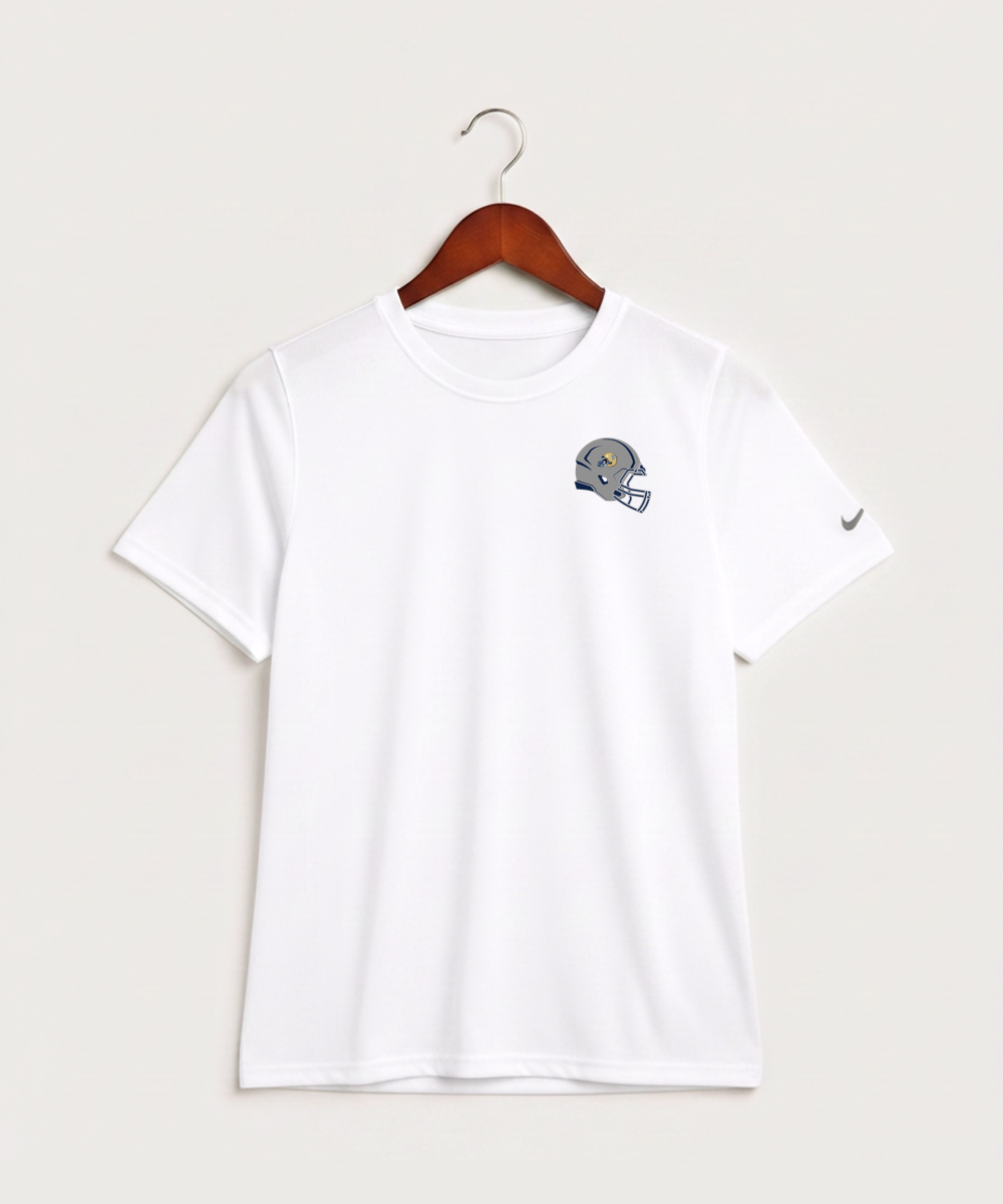 Braham Area High School Football (Boys) - White Nike Youth Swoosh Sleeve rLegend Tee NKDX8787