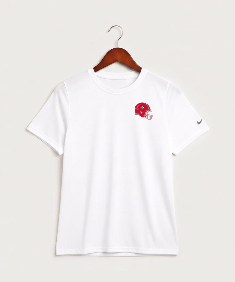 Buffalo High School Football (Boys) - White Nike Youth Swoosh Sleeve rLegend Tee NKDX8787