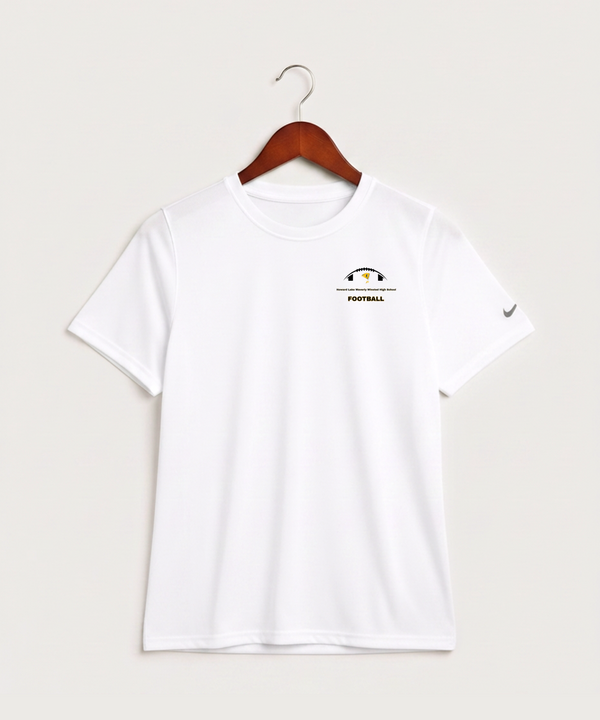 Howard Lake Waverly Winsted High School Football (Boys) - White Nike Youth Swoosh Sleeve rLegend Tee NKDX8787