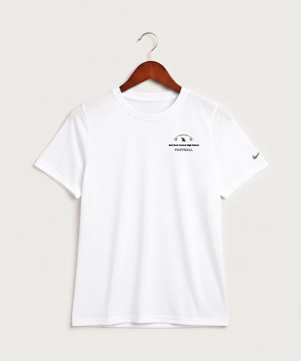 Red Rock Central High School Football (Boys) - White Nike Youth Swoosh Sleeve rLegend Tee NKDX8787