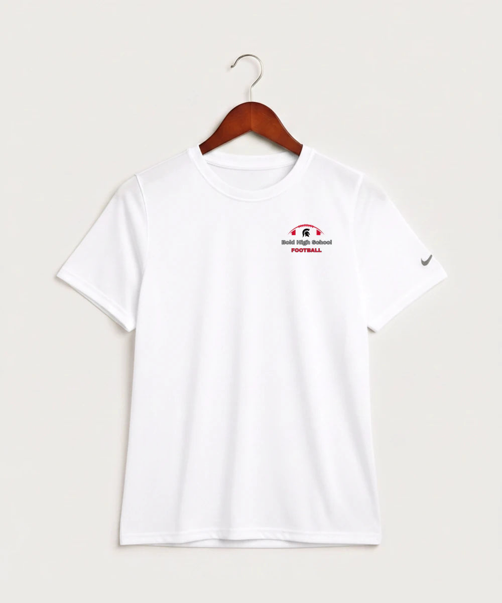 Bold High School Football (Boys) - White Nike Youth Swoosh Sleeve rLegend Tee NKDX8787