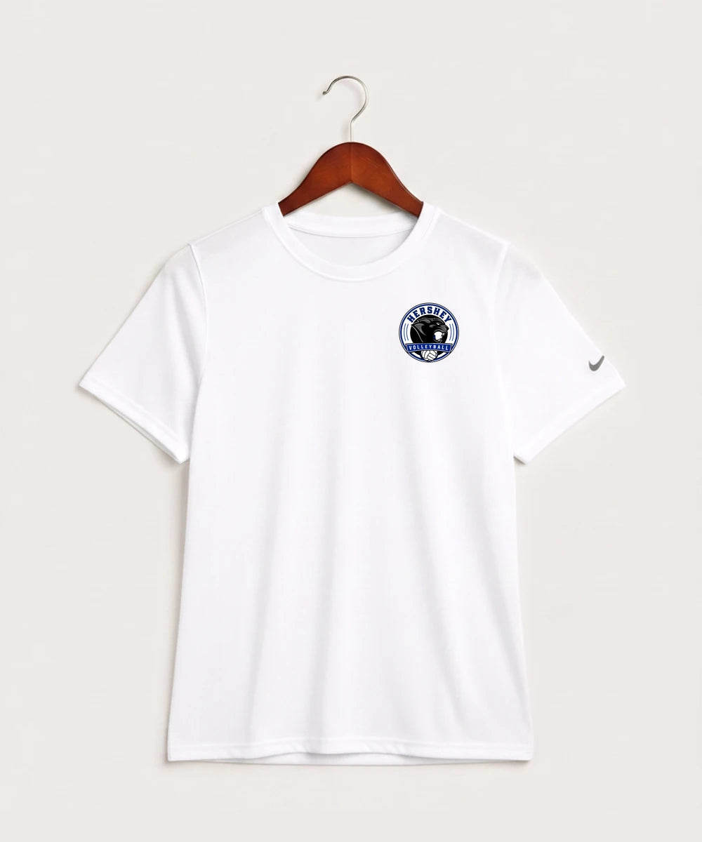 Hershey High School Volleyball Team Store - White Nike Youth Swoosh Sleeve rLegend Tee NKDX8787