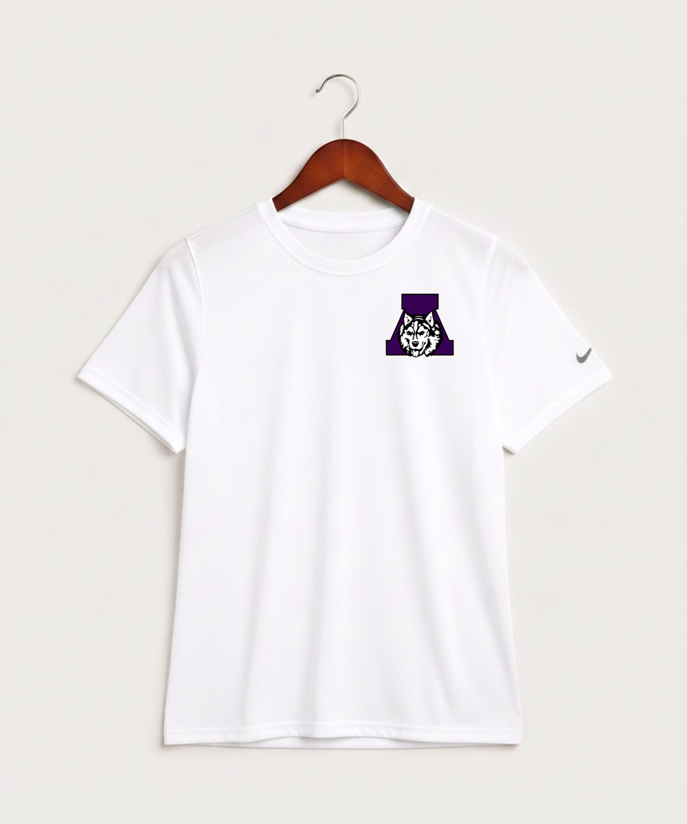 Albany High School Athletics - White Nike Youth Swoosh Sleeve rLegend Tee NKDX8787