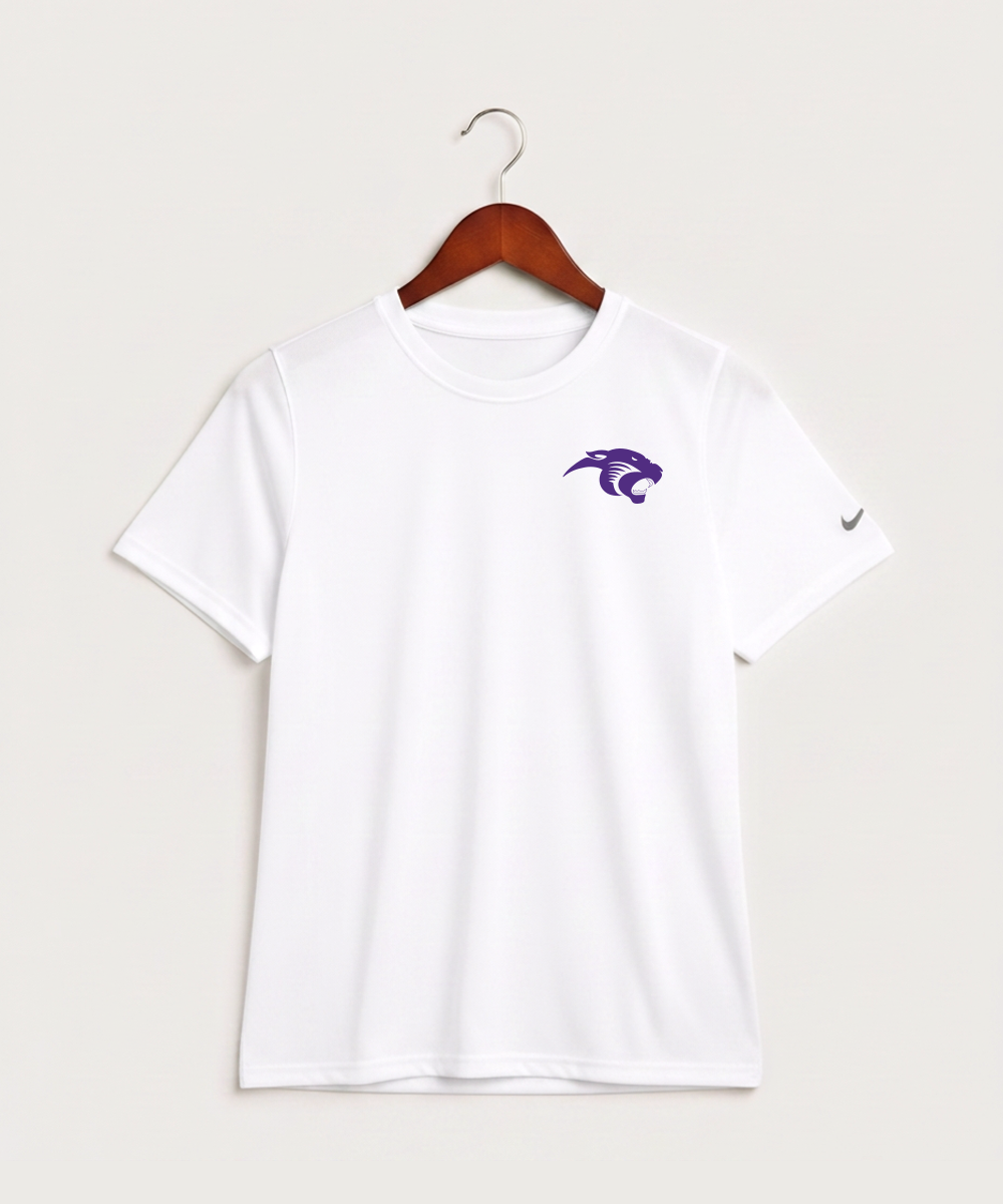 Glencoe Silver Lake High School Athletics - White Nike Youth Swoosh Sleeve rLegend Tee NKDX8787