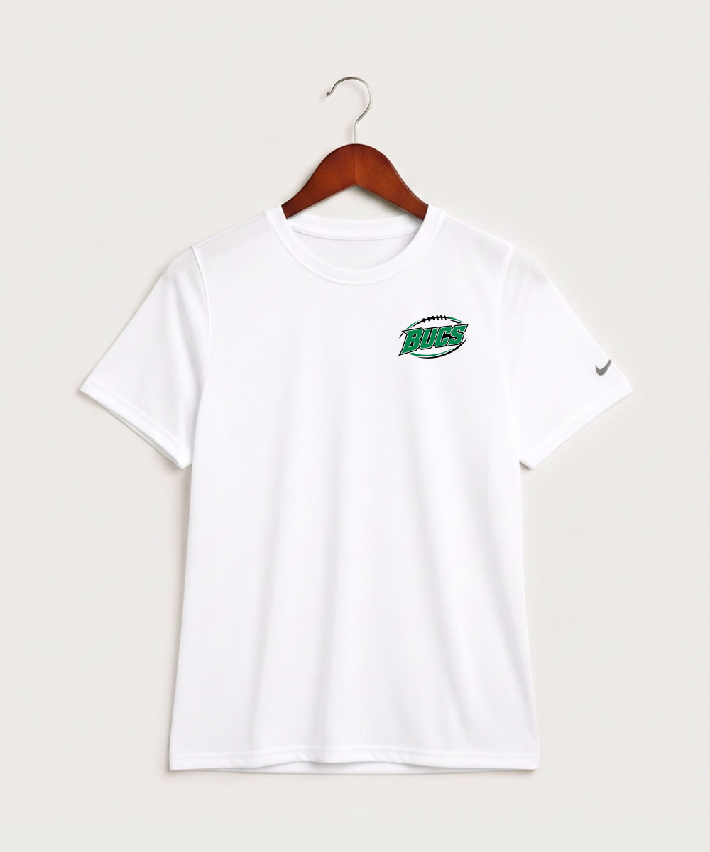 Waterville-Elysian-Morristown High School Football (Boys) - White Nike Youth Swoosh Sleeve rLegend Tee NKDX8787